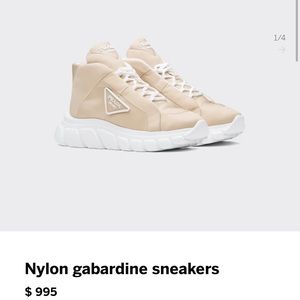 BRAND NEW PRADA Nylon gabardine sneakers